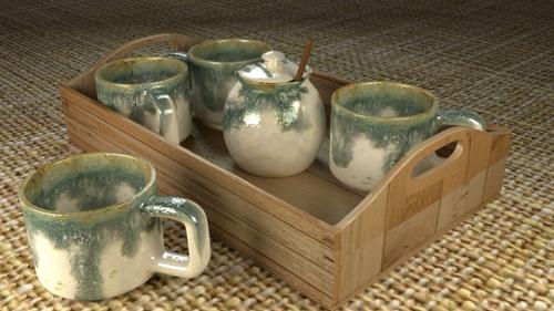Enamel Clay Cups Set preview image